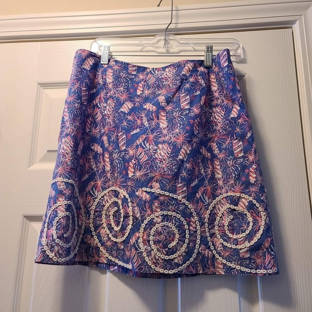 GUC Size 6 Lilly Pulitzer Cherry Bomb Roslyn Skirt